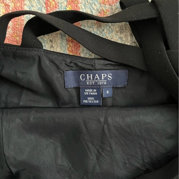 Chaps slinky strappy long black party dress - Picture 5 of 8